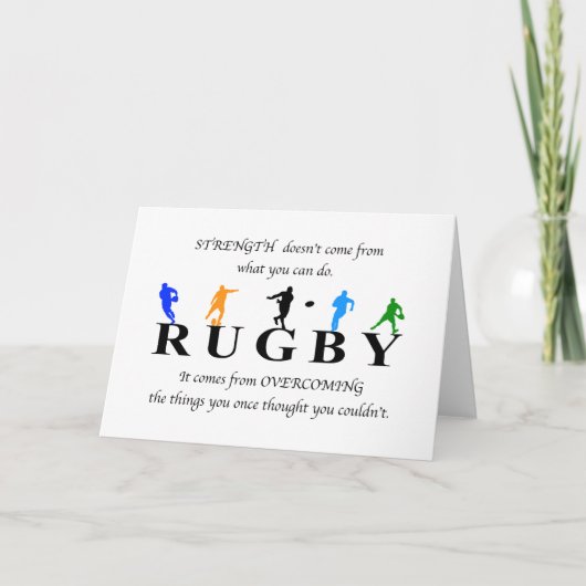 Carte Rugby Inspirational (Devant)
