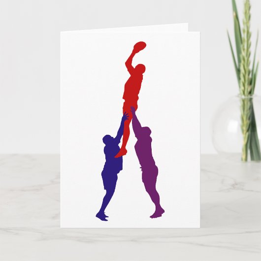 Carte Rugby Lineout Greeting Cards