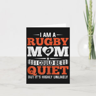 Carte Rugby Maman Moms Club Moms Fête des mères
