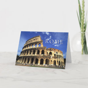 Carte Ruines célèbres du Colisée Rome Italie