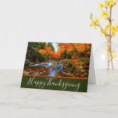 Carte Ruisseau d'automne (Fleur jaune)