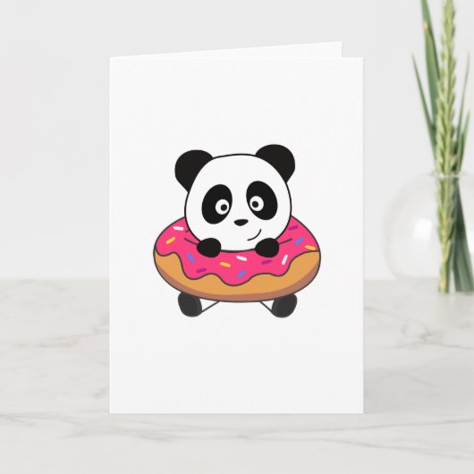 Carte Ruisseau de Donut de Panda Bear (Devant)