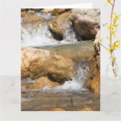 Carte Ruisseau orageux au printemps (Fleur jaune)