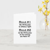 Carte Rule Teacher (Fleur jaune)