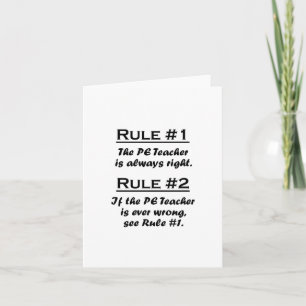 Carte Rule Teacher