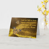 Carte Rumi Chute de nouveau amoureuse (Fleur jaune)