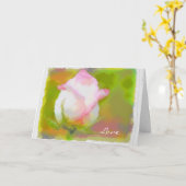 Carte Rumi et fleur rose (Fleur jaune)