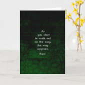 Carte Rumi inspiré ayant la citation de foi (Fleur jaune)