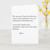 Carte Rumi Poetry (Fleur jaune)