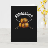 Carte Rumologiste Rum Drinker Pirate Alcool Fun Party (Fleur jaune)