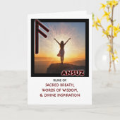 Carte Rune Ansuz - Divine Inspiration (Fleur jaune)