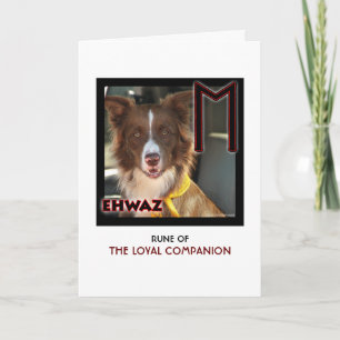 Carte Rune Ehwaz - Compagnon Loyal - Chien Fidèle