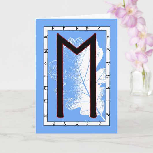 Carte Rune Ehwaz - Loyauté (Orchidée)