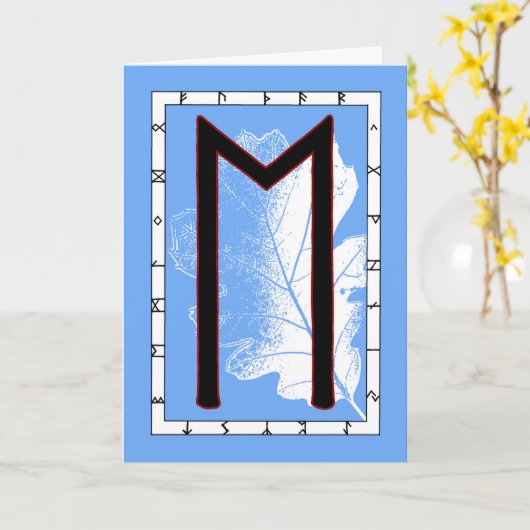 Carte Rune Ehwaz - Loyauté (Fleur jaune)