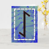 Carte Rune Eihwaz - Persévérance Centrée (Fleur jaune)