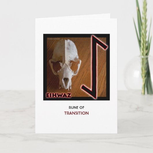 Carte Rune Eihwaz – Transition - Crâne (Devant)