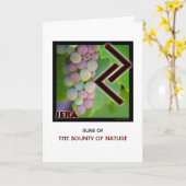 Carte Rune Jera - Bounty of Nature - Raisins (Fleur jaune)