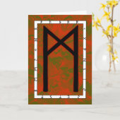 Carte Rune Mannaz - Humanité  (Fleur jaune)
