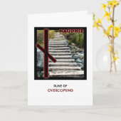 Carte Rune Naudhiz - Surmonter - Étapes (Fleur jaune)