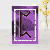 Carte Rune Perthro - Karma (Fleur jaune)