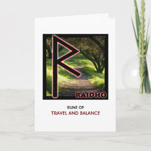 Carte Rune Raidho - Voyages et solde
