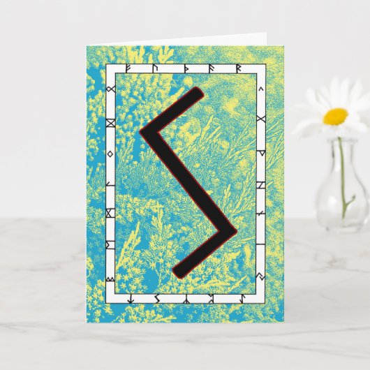 Carte Rune Sowilo - Succès ! (Petite plante)