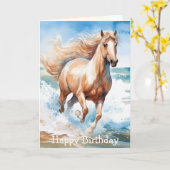 Carte Running Horse (Fleur jaune)