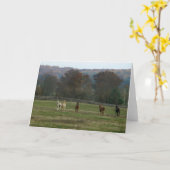Carte Running Horses, Card (Fleur jaune)