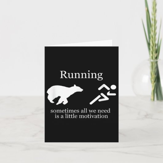 Carte Running. Motivation (Devant)