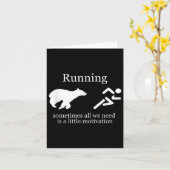 Carte Running. Motivation (Fleur jaune)