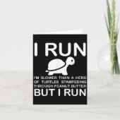 Carte Running Motivation Turtle  (Devant)