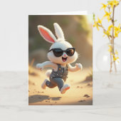 Carte Running Rabbit Adventure Card (Fleur jaune)