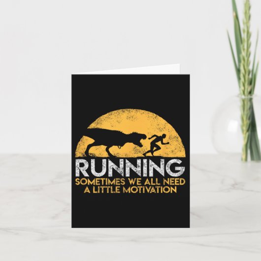 Carte Running Sometimes We All Need A Little Motivation (Devant)
