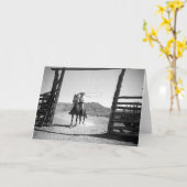 Carte Rupture de cowboy (Fleur jaune)