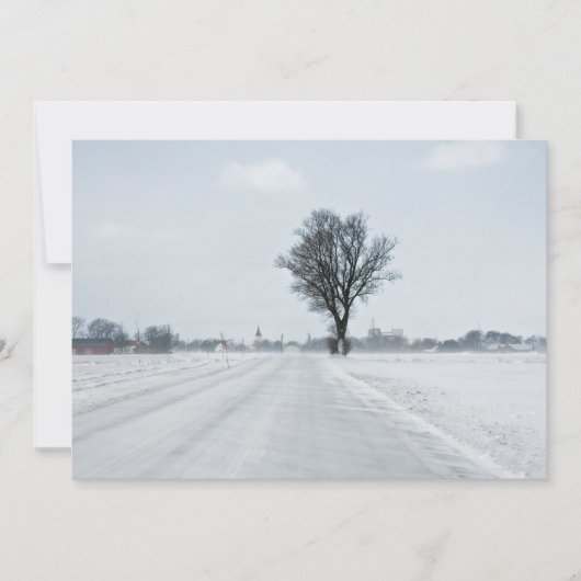 Carte Rural winter road (Devant)