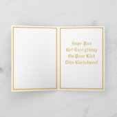 Carte rusée et par lapin enveloppée (Intérieur)