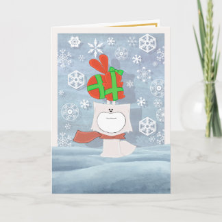 Carte rusée et par lapin enveloppée