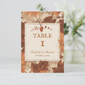 Carte Russe Beige Brown érable Feuille automne (Debout devant)