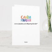 CARTE russe de joyeux anniversaire d'amusement de (Dos)