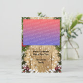 Carte Russe de Noël Photo Plat Holiday (Debout devant)