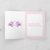 Carte russe de Saint-Valentin avec des coeurs et (Intérieur)