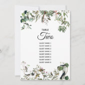 Carte Russe Eucalyptus Feuille Mariage plat (Devant)