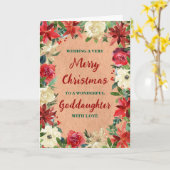Carte Russe Floral Godgirl Joyeux Noël (Fleur jaune)