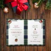 Carte Russe Joyeux Noël Bleu Rouge Plaid 1 Photo