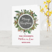 Carte Russe Mère en droit Classmate Joyeux Noël (Fleur jaune)