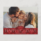 Carte Russe Rouge Plaid Budget Photo Holiday (Devant)