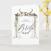 Carte Russe soit ma servante d'honneur (Fleur jaune)