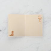 Carte Russe Western Earth Tone Country Cowboy Bottes (Intérieur)