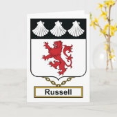 Carte Russell Family Crest (Fleur jaune)