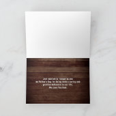 Carte Rustic Barn Wood 3 Photo Collage Fête des pères (Intérieur)